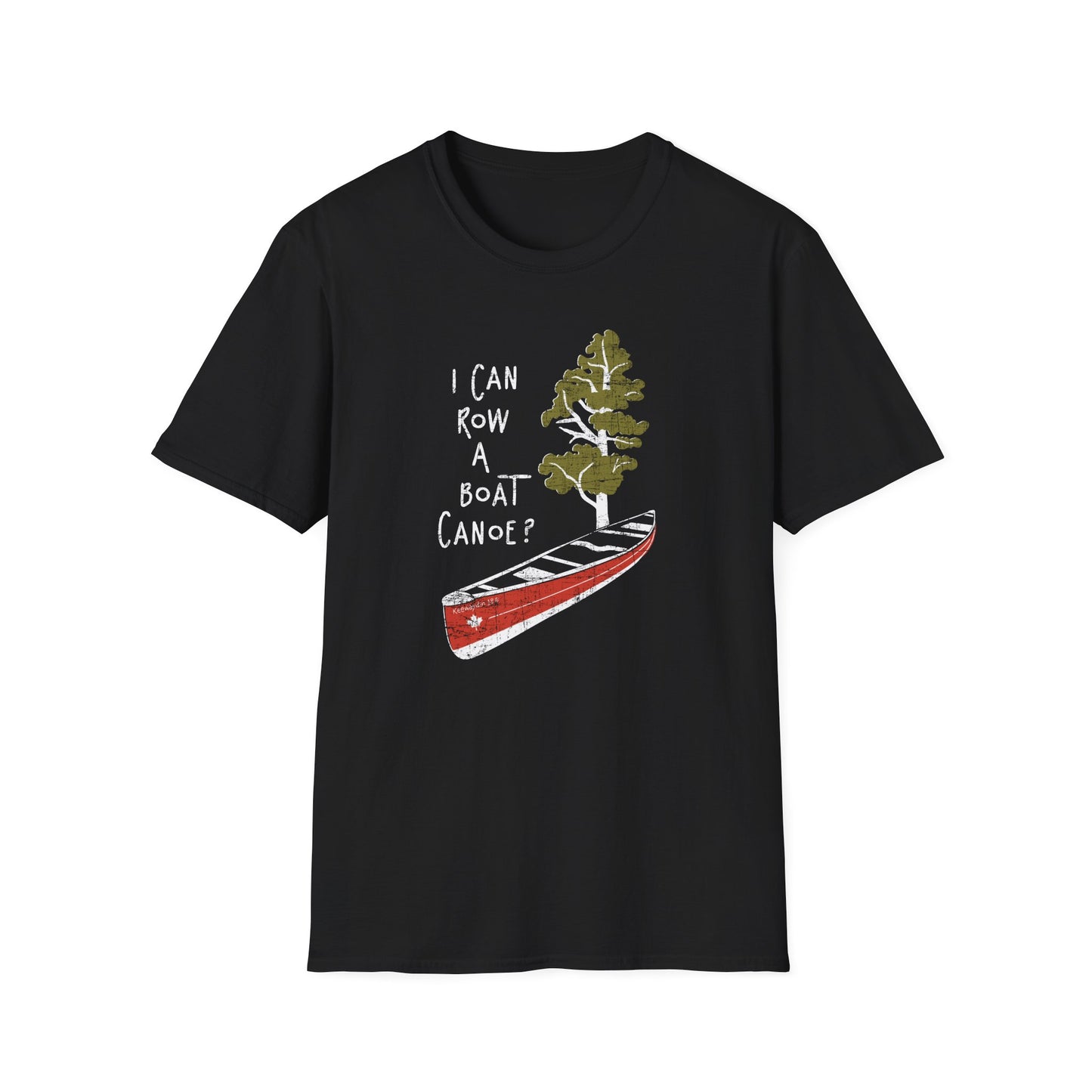 I Can Row a Boat Canoe? Unisex Softstyle T-Shirt - Adventure Lifestyle Tee