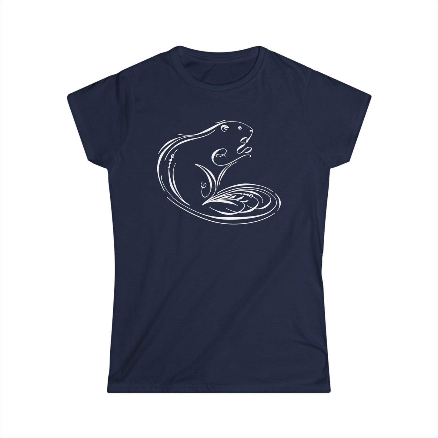 Flourished Beaver Women's Softstyle Tee