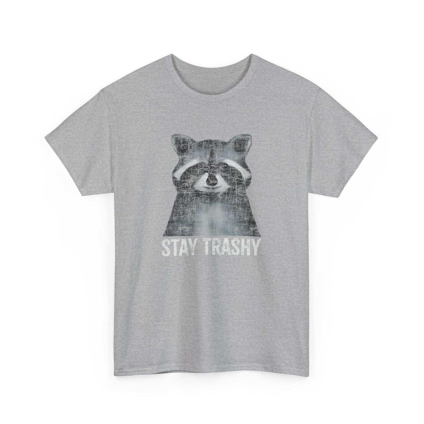 Stay Trashy Raccoon - Unisex Cotton T-Shirt