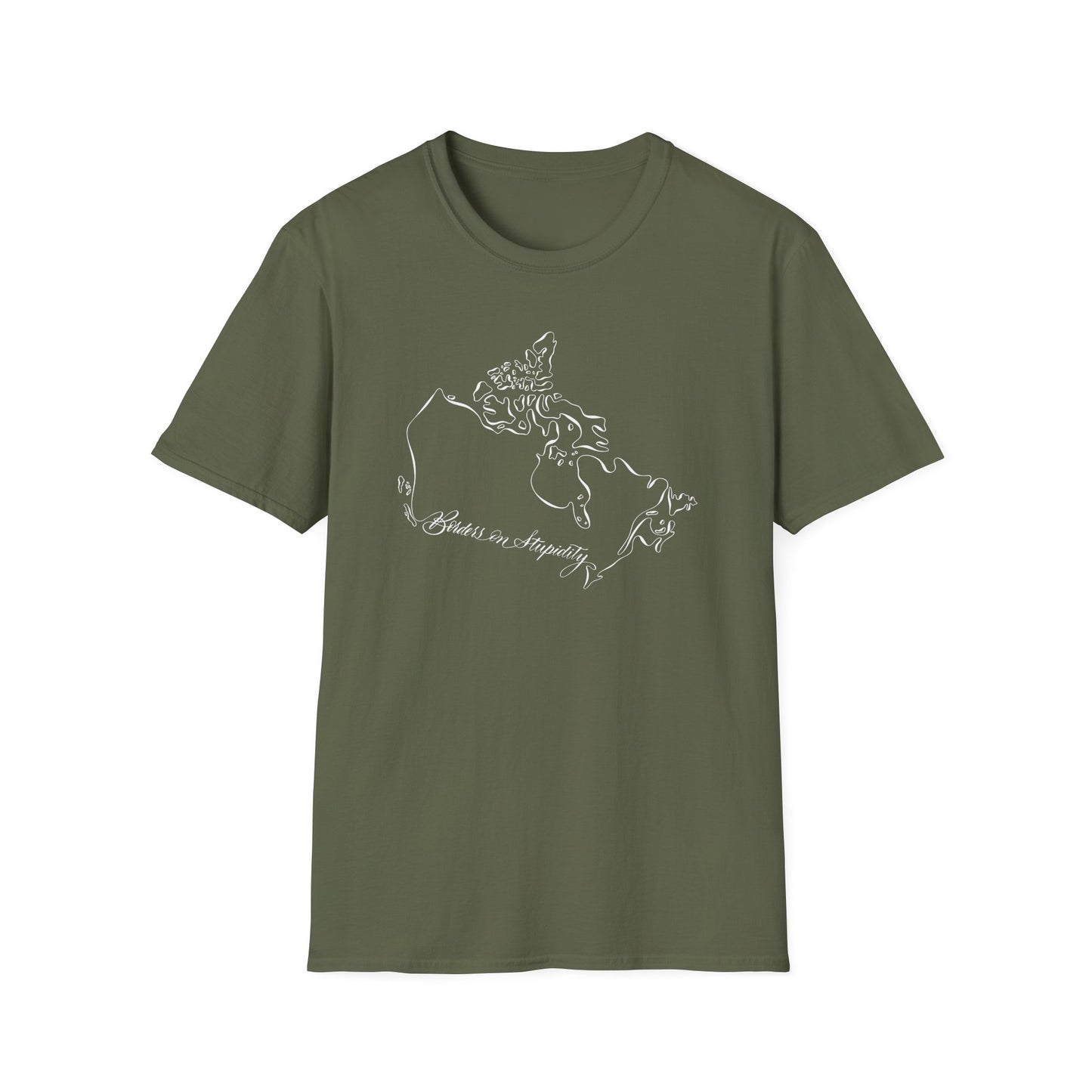 Borders on Stupidity Unisex T-shirt