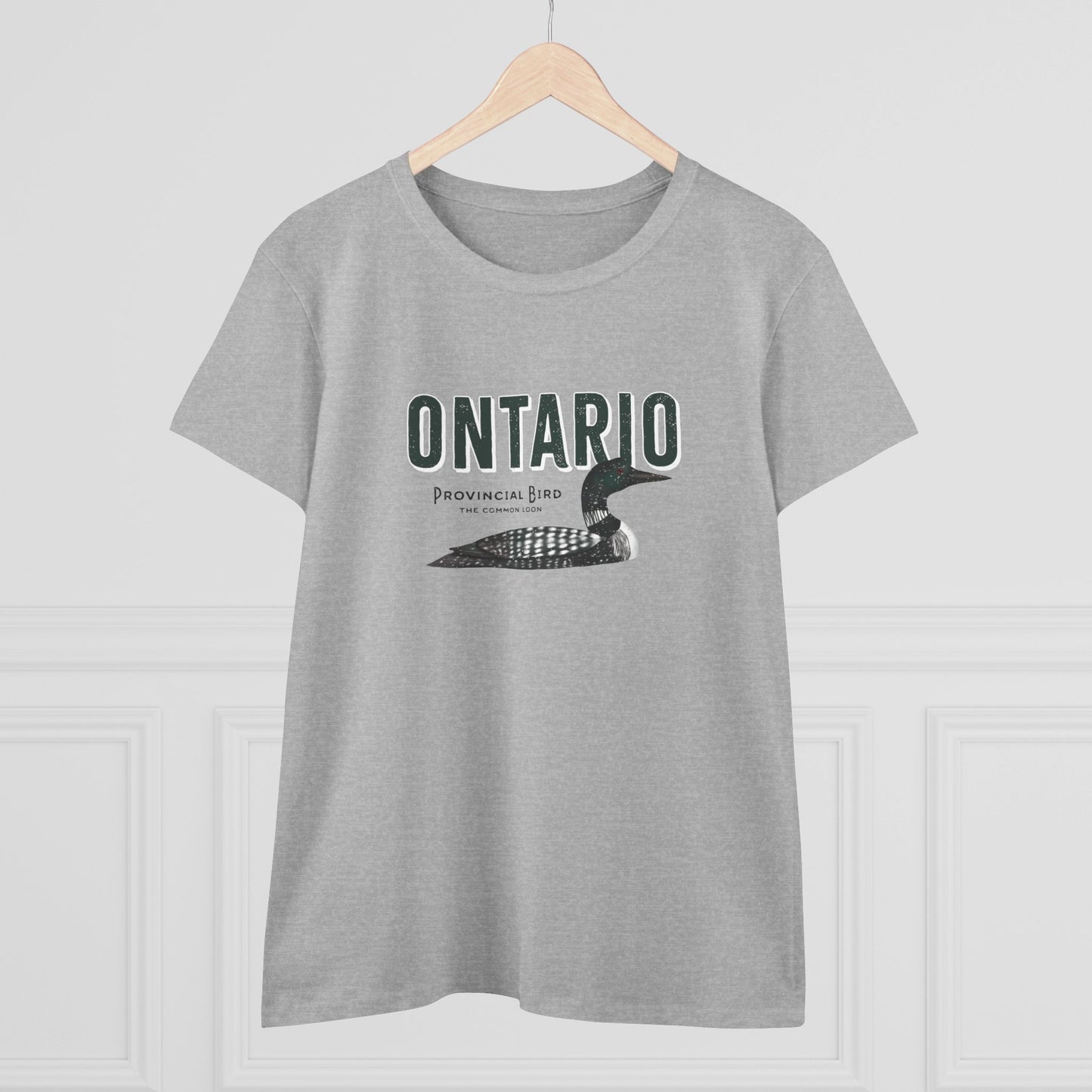 Ontario Provincial Bird Women's Cotton Tee - Loon