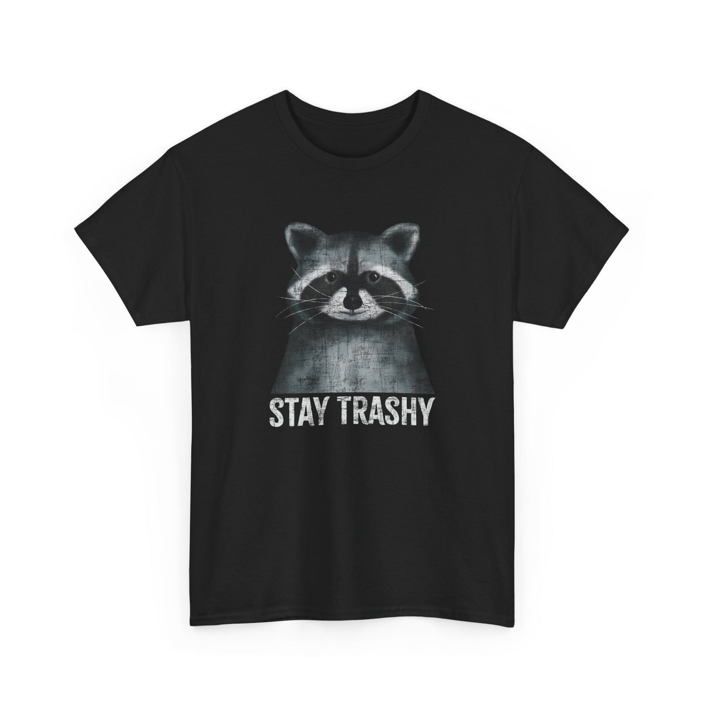 Stay Trashy Raccoon - Unisex Cotton T-Shirt
