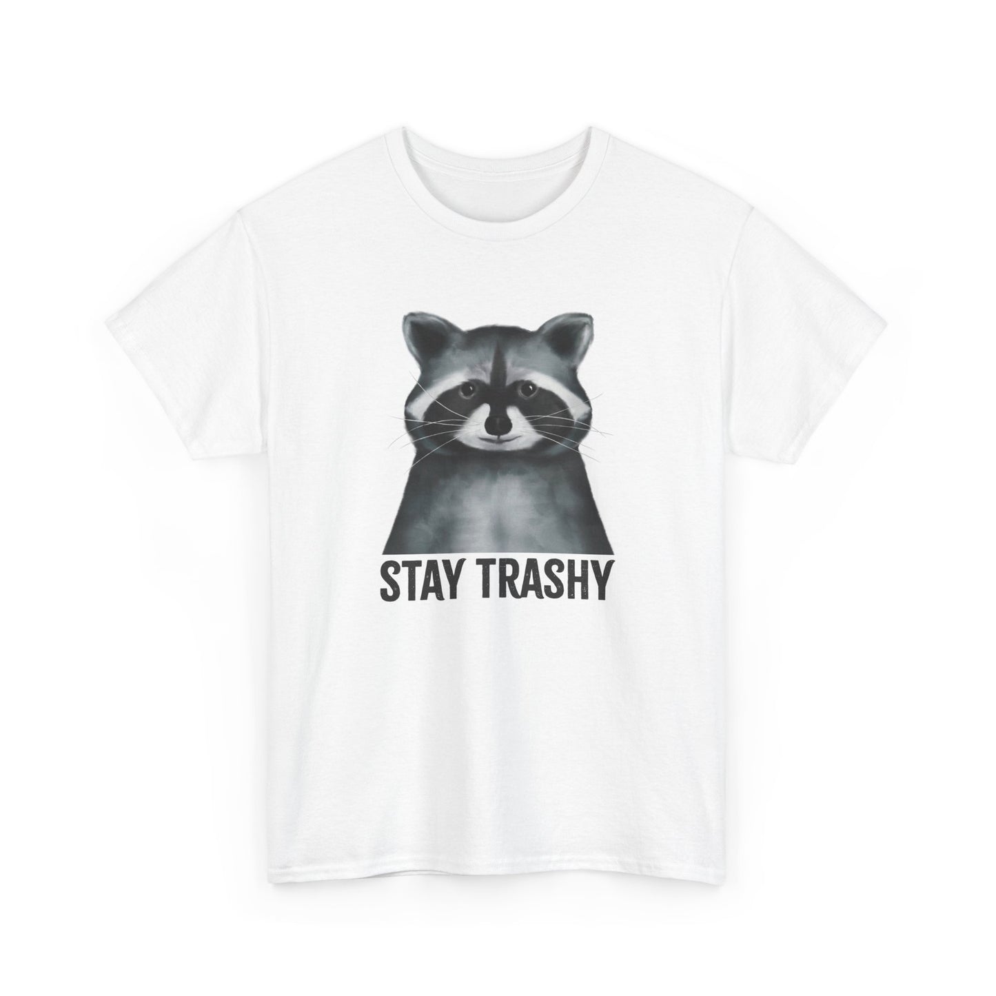 Stay Trashy Raccoon - Unisex Cotton T-Shirt