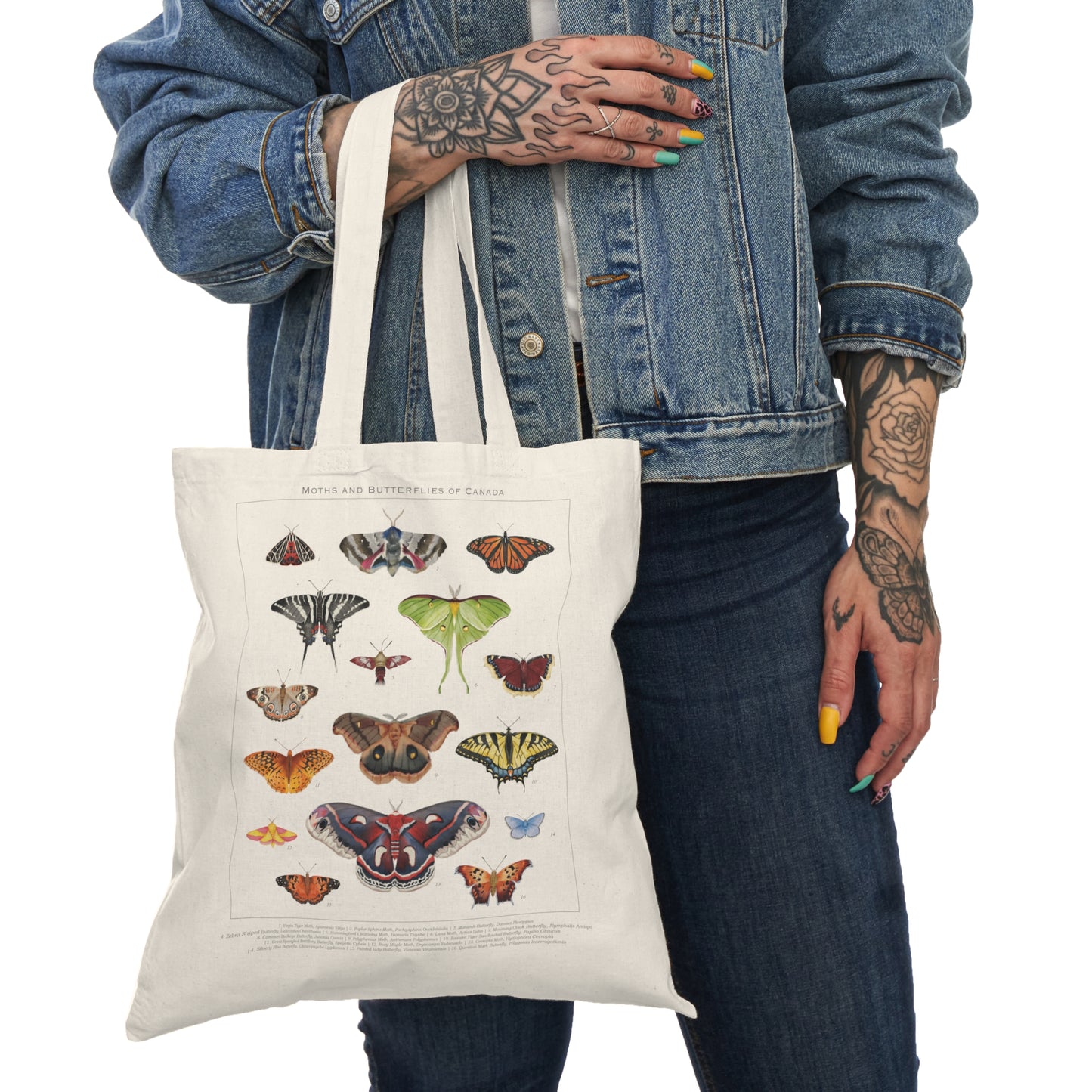 Moths and Butterflies of Canada Natural Tote Bag