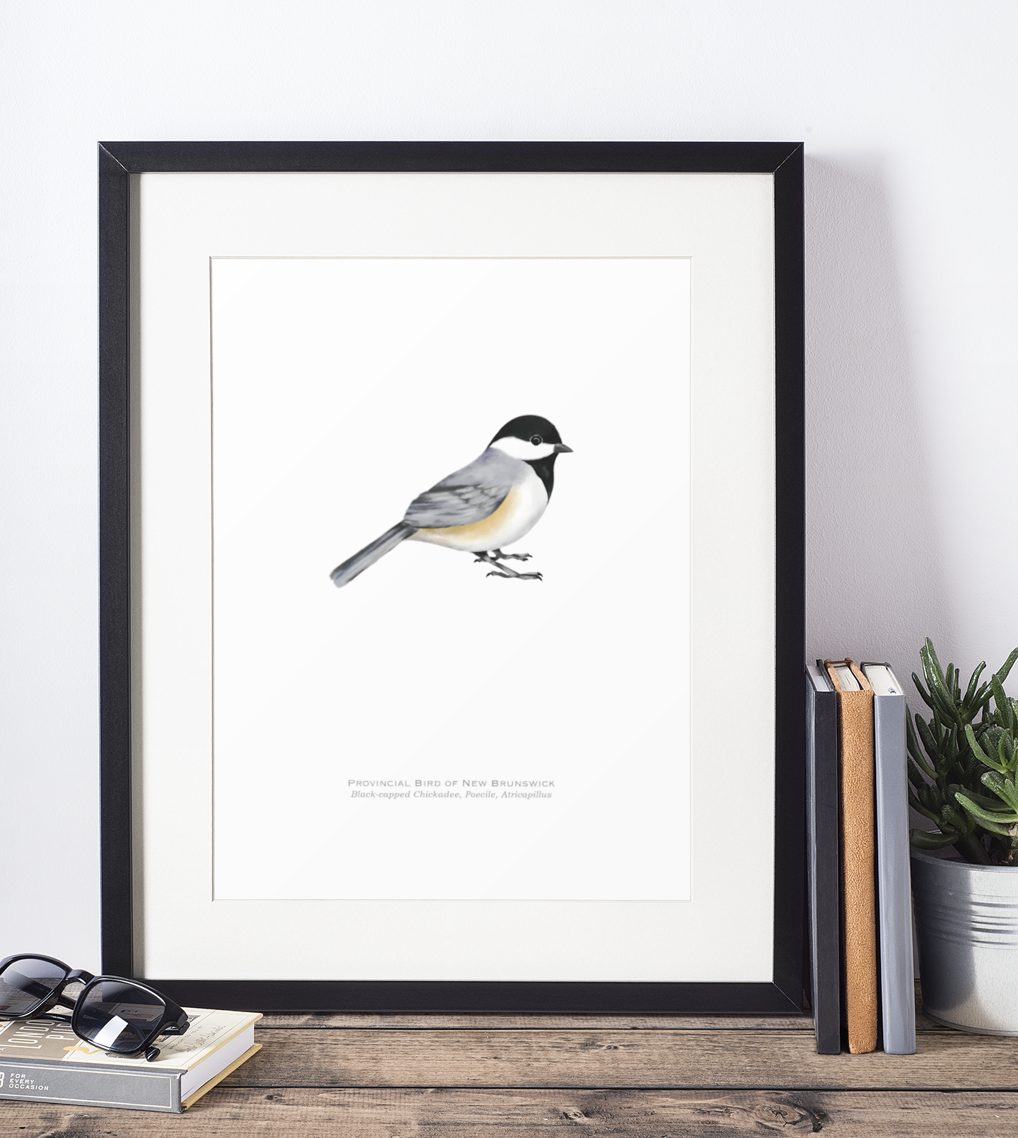 Provincial Bird of New Brunswick Print - Black-capped Chickadee