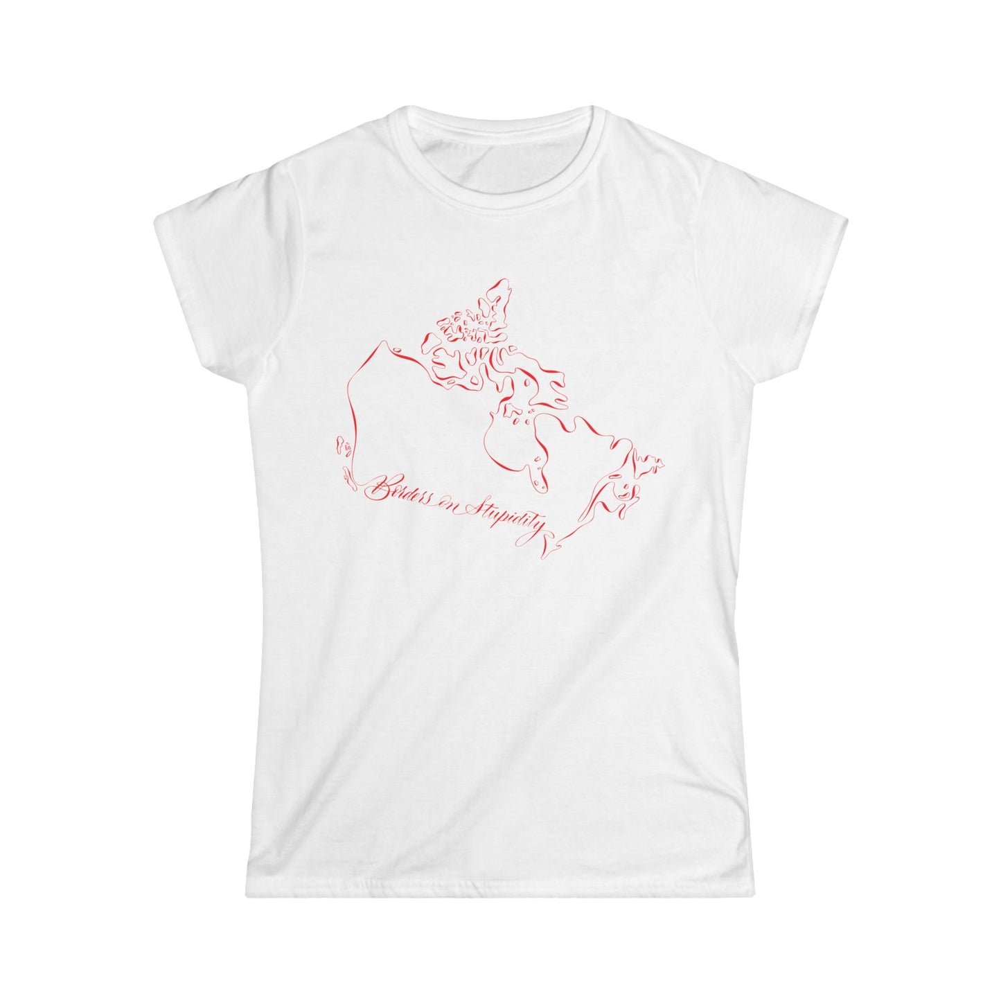 Borders on Stupidity Women's Softstyle Tee