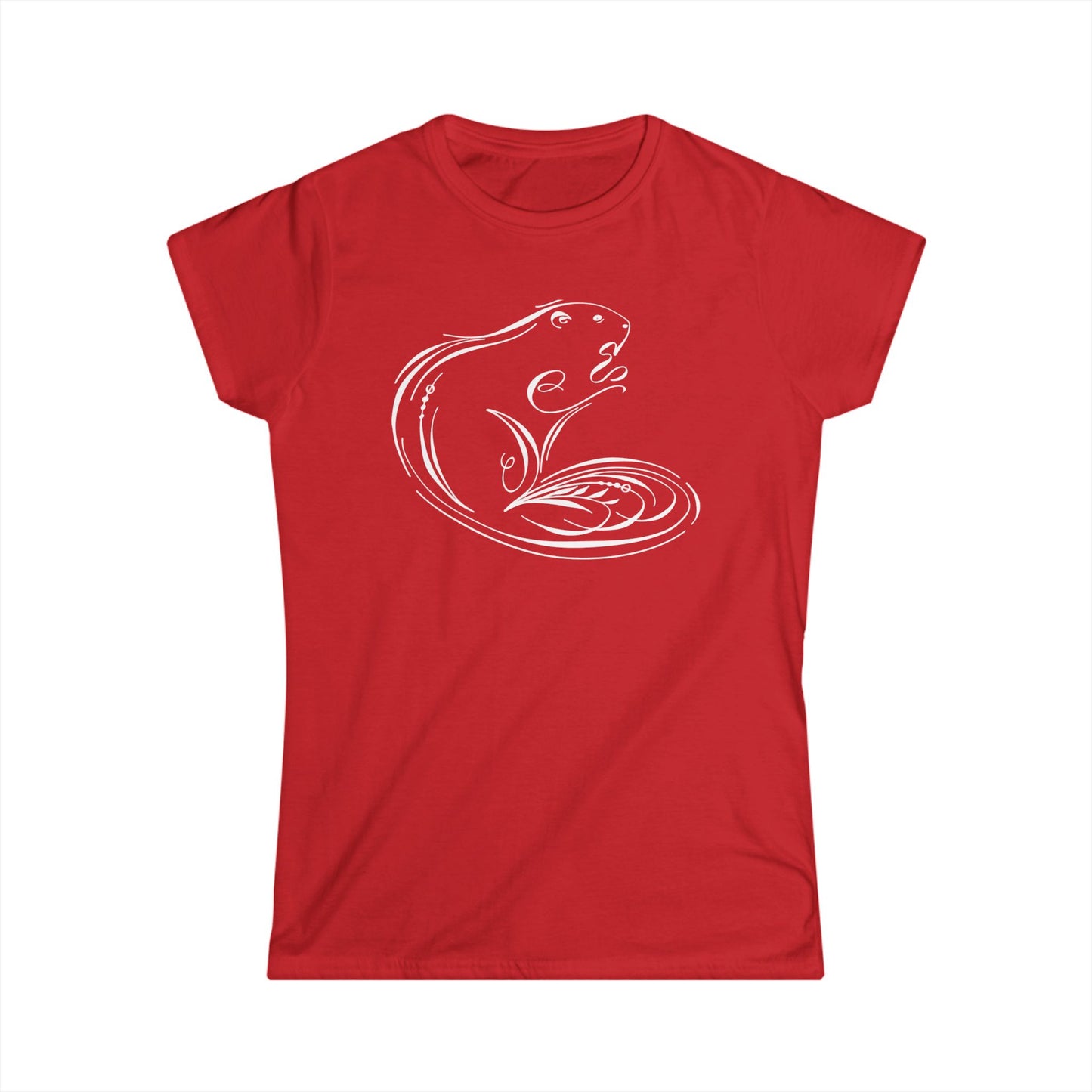 Flourished Beaver Women's Softstyle Tee