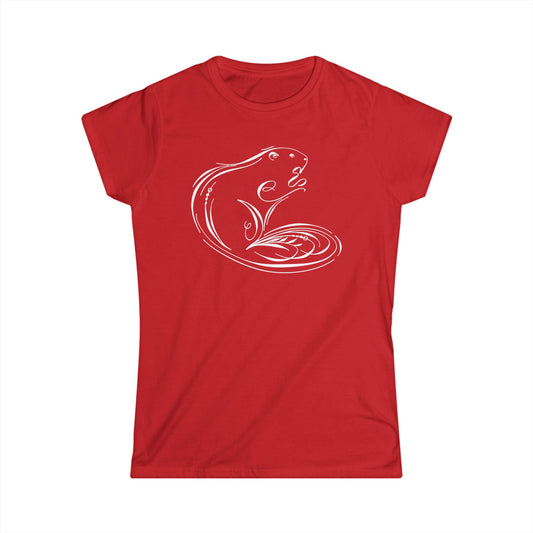 Flourished Beaver Women's Softstyle Tee
