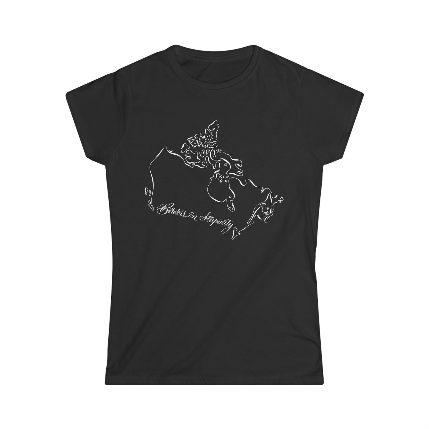 Borders on Stupidity Women's Softstyle Tee