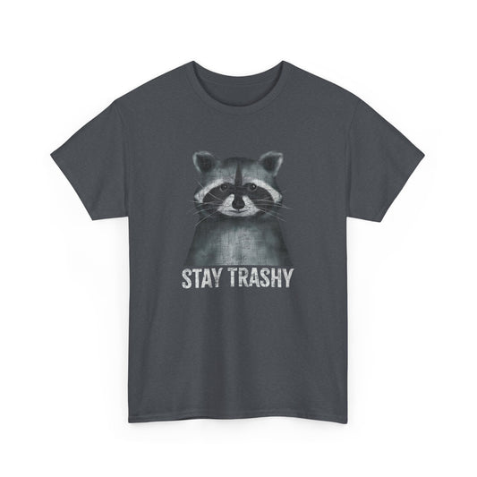 Stay Trashy Raccoon - Unisex Cotton T-Shirt