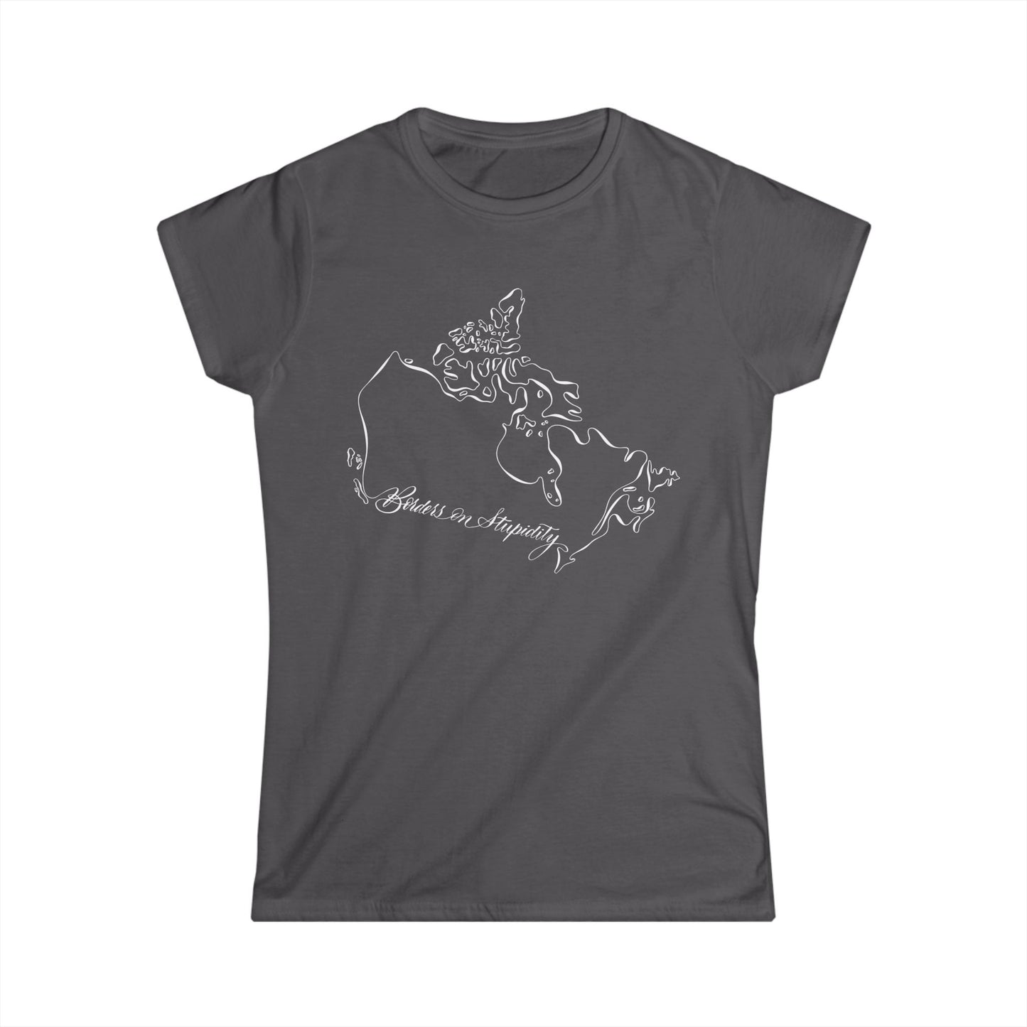 Borders on Stupidity Women's Softstyle Tee