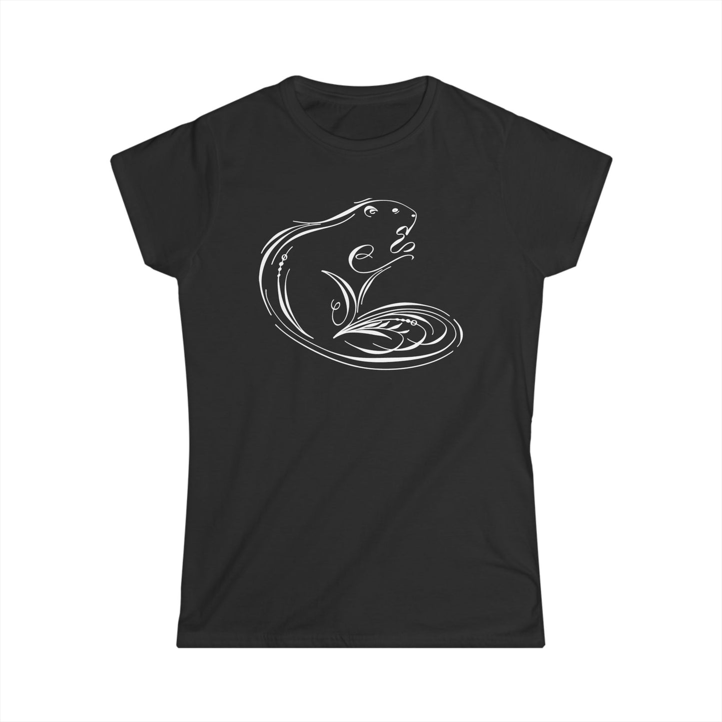 Flourished Beaver Women's Softstyle Tee