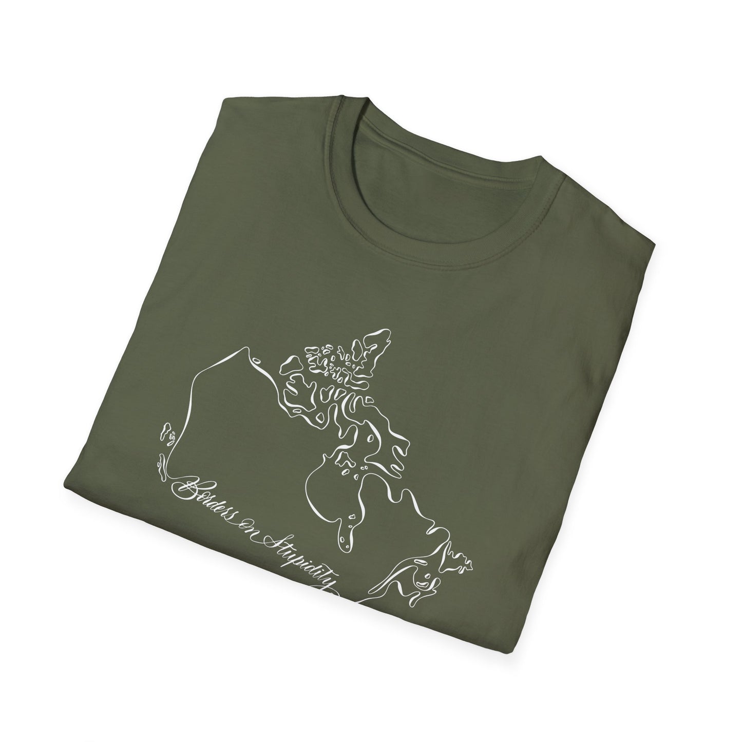 Borders on Stupidity Unisex T-shirt