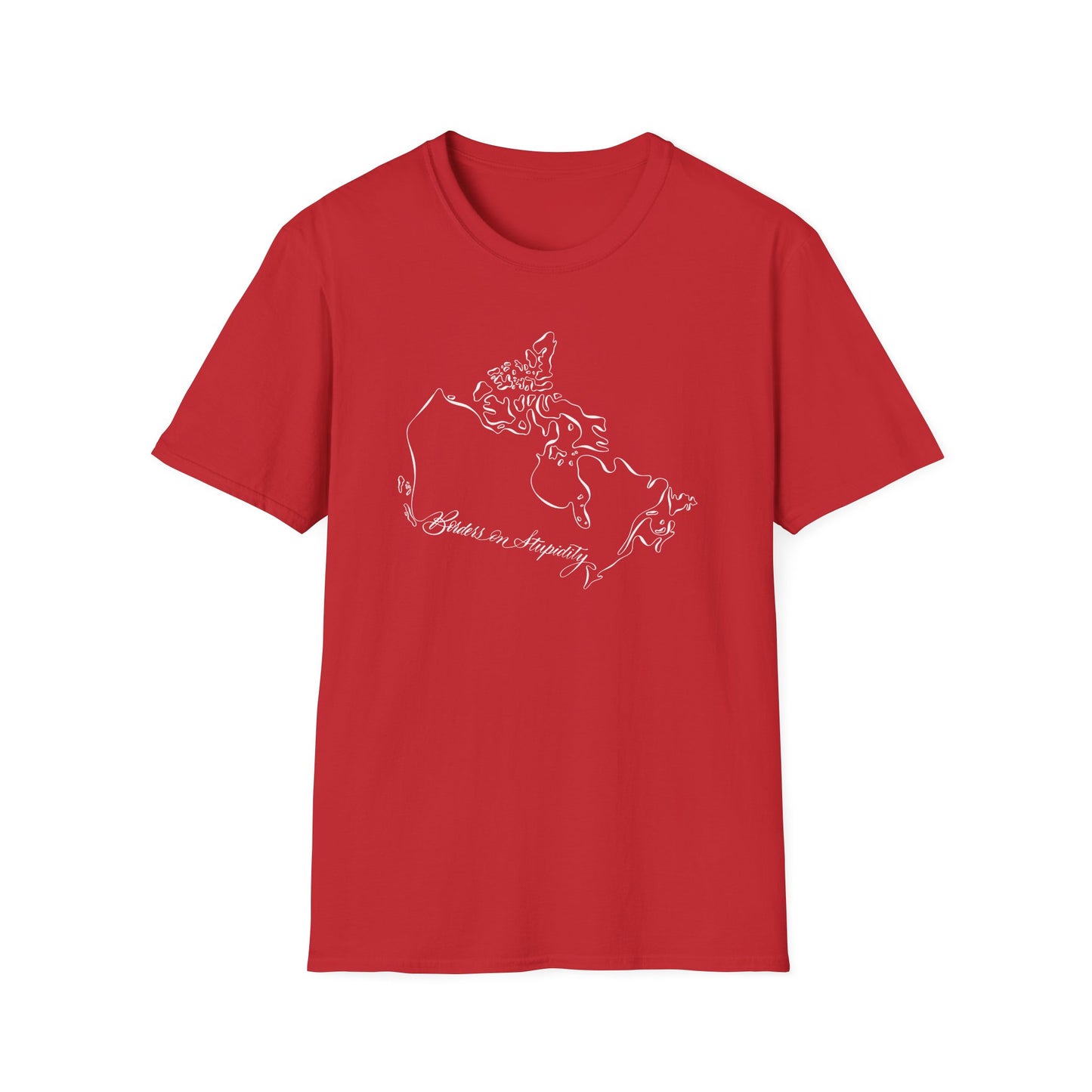 Borders on Stupidity Unisex T-shirt
