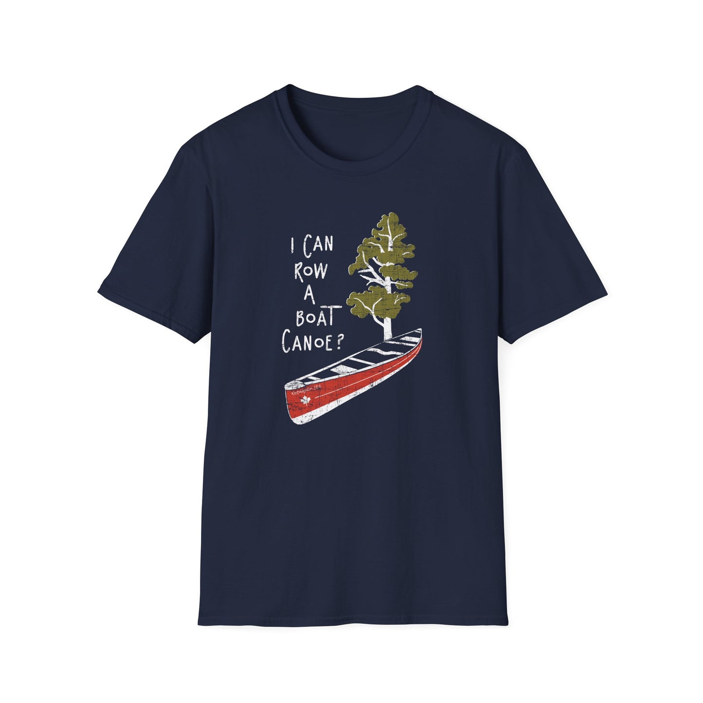 I Can Row a Boat Canoe? Unisex Softstyle T-Shirt - Adventure Lifestyle Tee