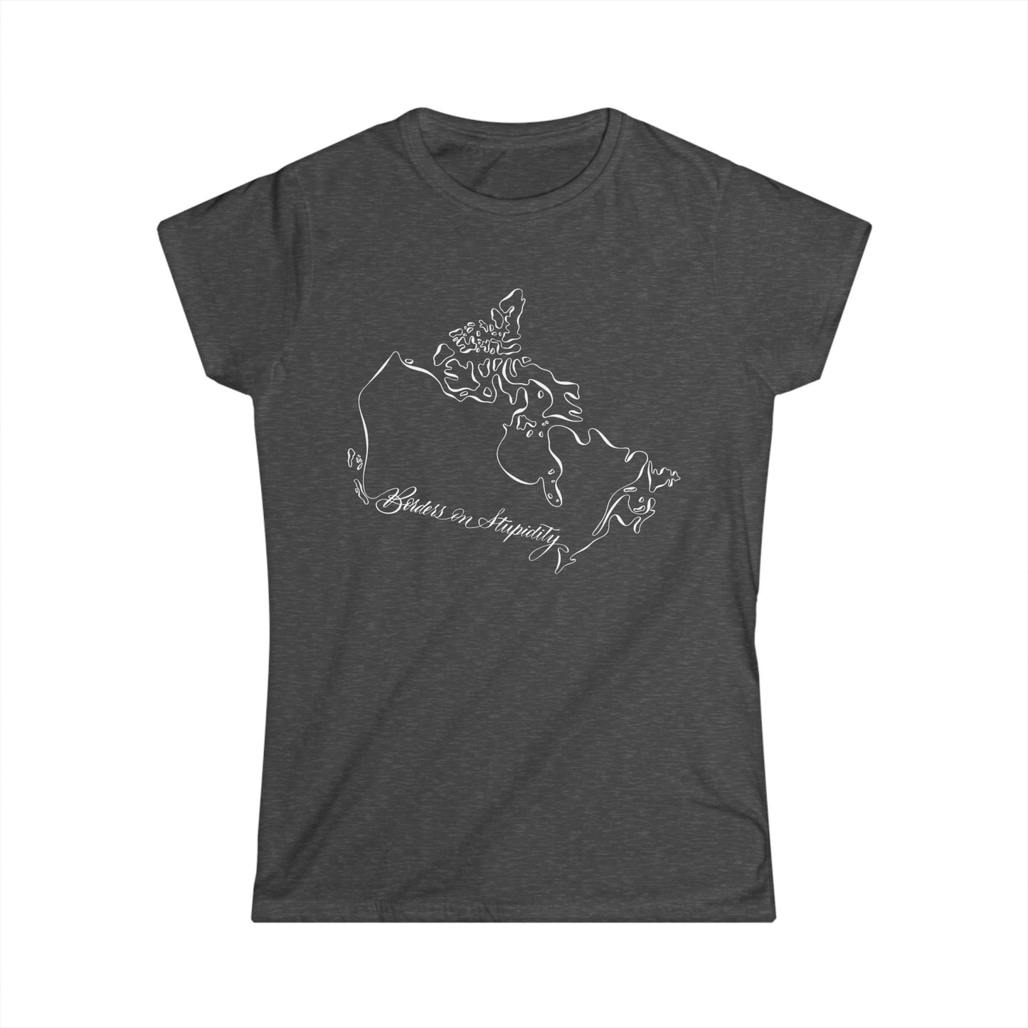 Borders on Stupidity Women's Softstyle Tee