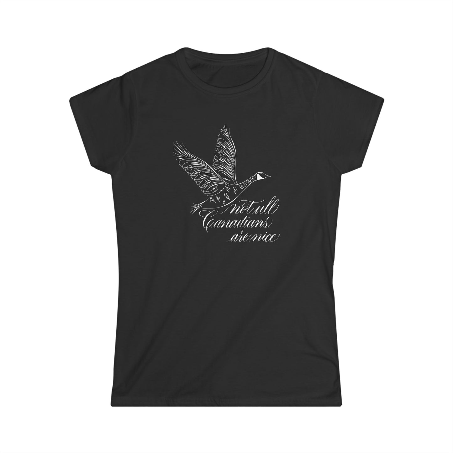 Not All Canadians Are Nice Women's Softstyle Tee