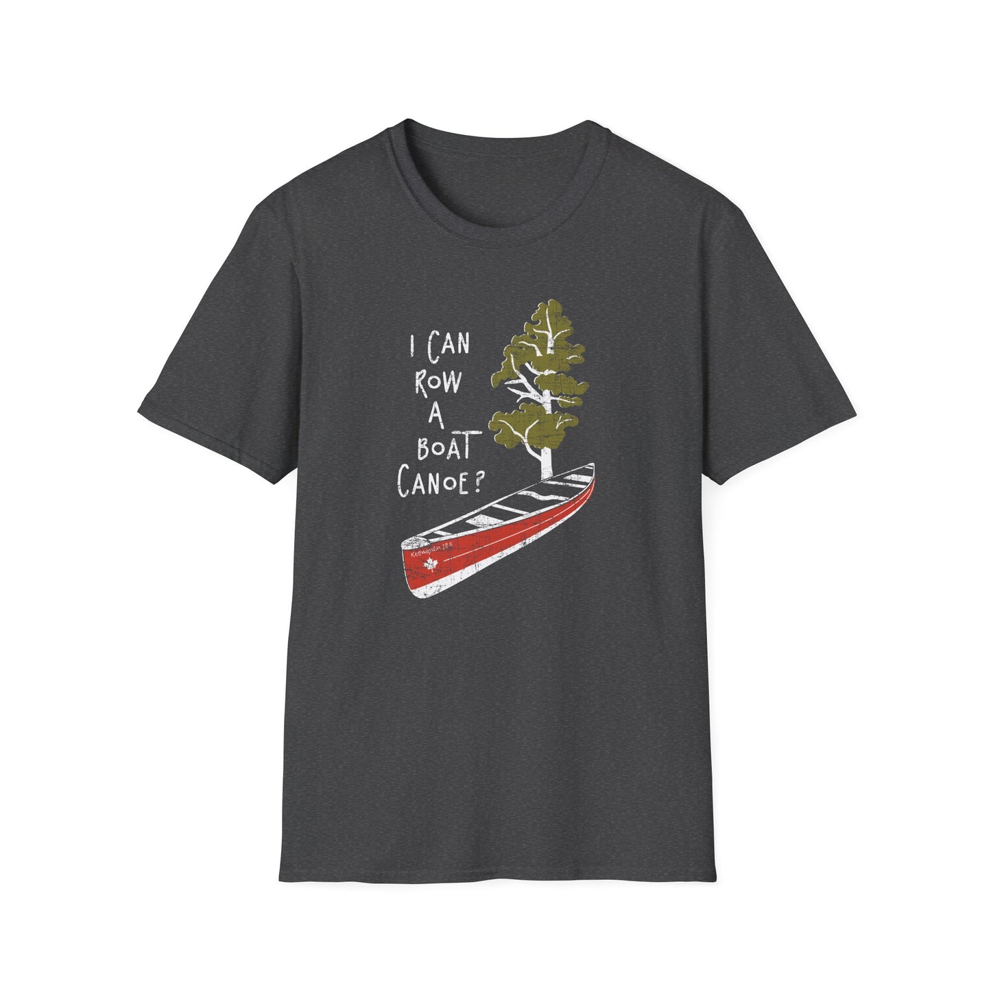 I Can Row a Boat Canoe? Unisex Softstyle T-Shirt - Adventure Lifestyle Tee