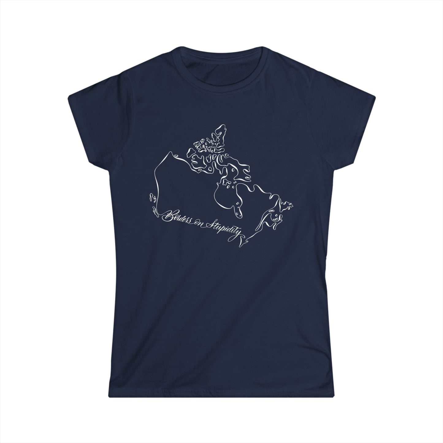 Borders on Stupidity Women's Softstyle Tee