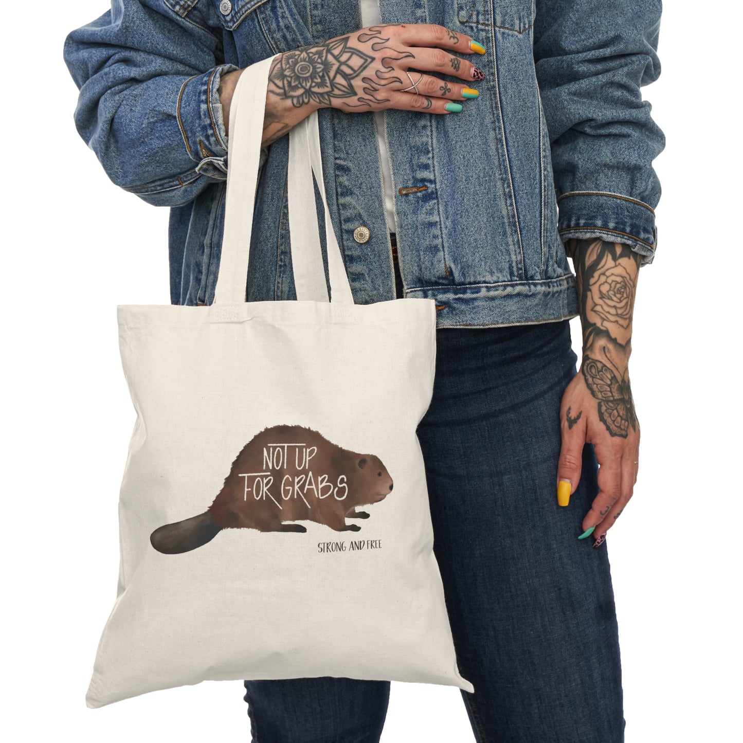 Not Up For Grabs Beaver Eco-Friendly Tote Bag