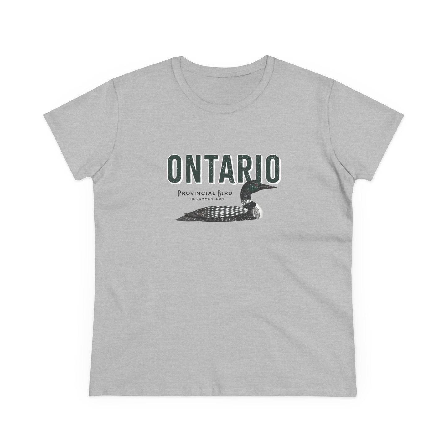 Ontario Provincial Bird Women's Cotton Tee - Loon