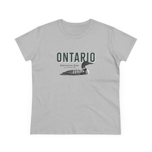 Ontario Provincial Bird Women's Cotton Tee - Loon