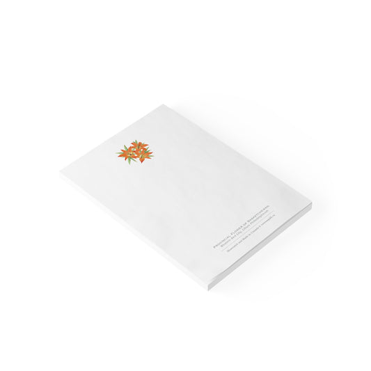 Provincial Flower of Saskatchewan Notepad - Western Red Lily