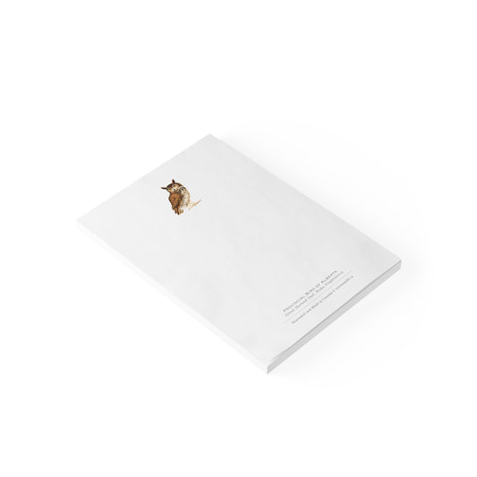 Provincial Bird of Alberta Notepad - Great Horned Owl