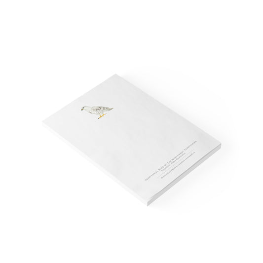 Territorial Bird of the Northwest Territories Notepad - Gyrfalcon
