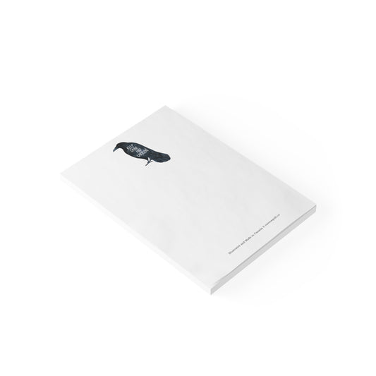 Keep Calm and Carrion Raven 4x6 Notepad