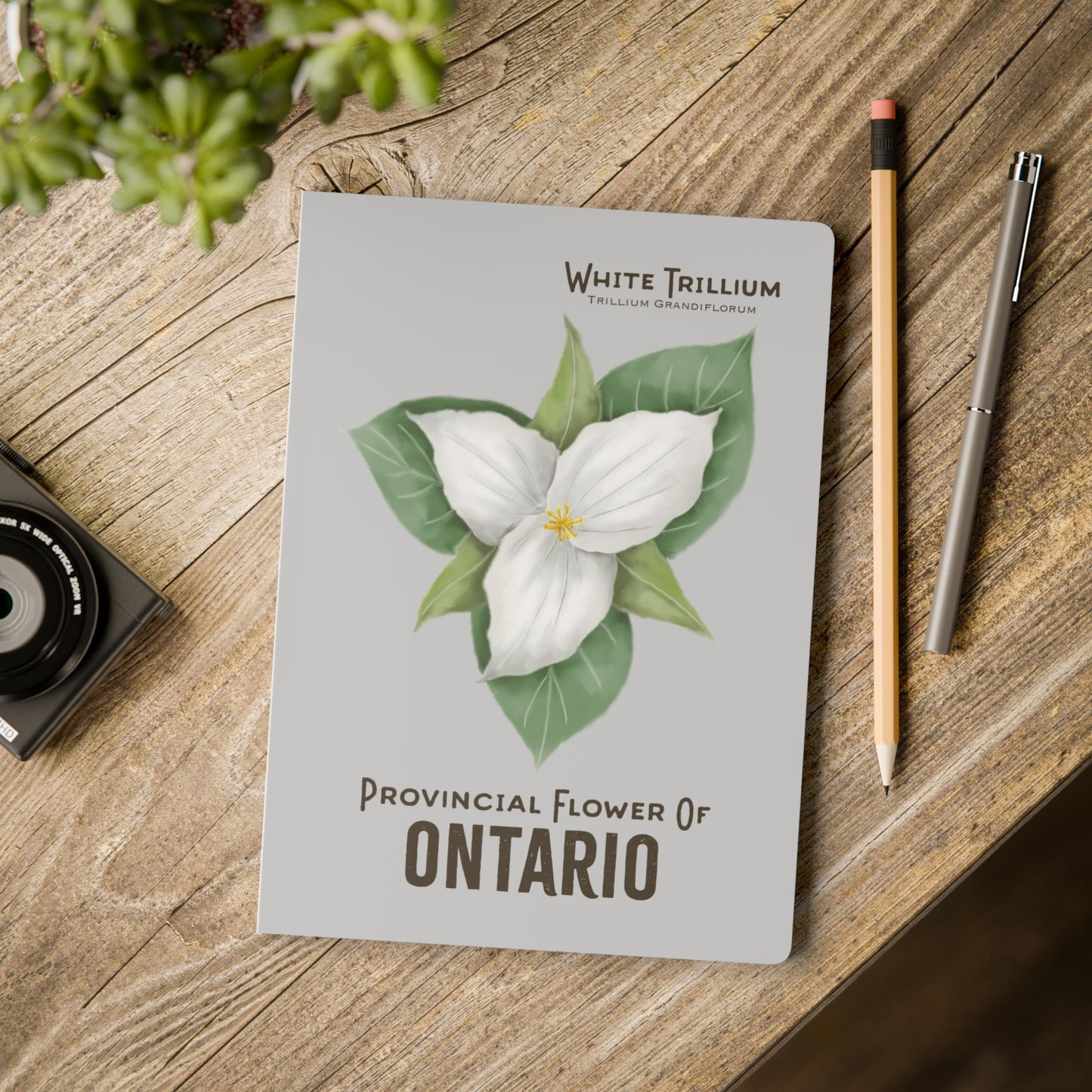 Ontario Provincial Flower Notebook - White Trillium