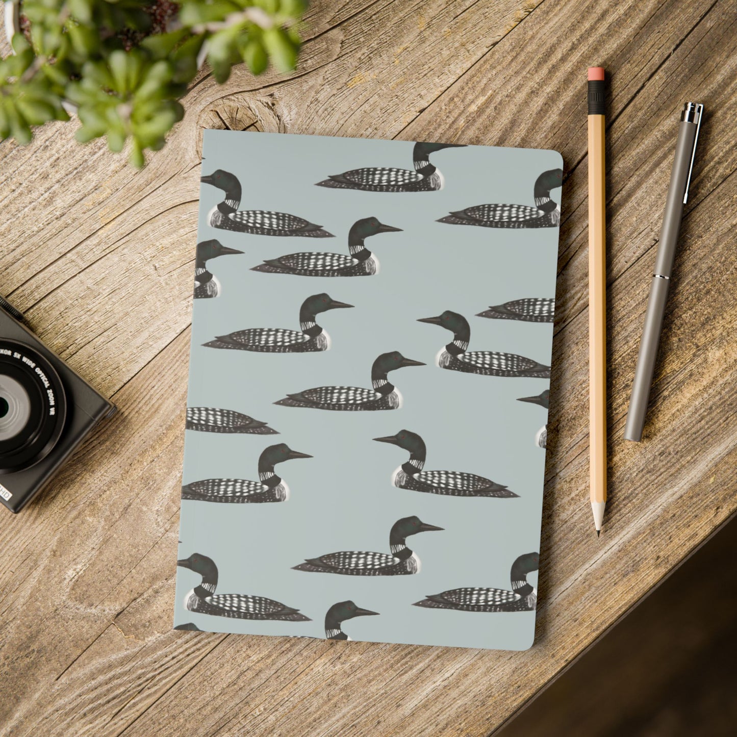 Provincial Bird of Ontario Notebook - Common Loon Pattern