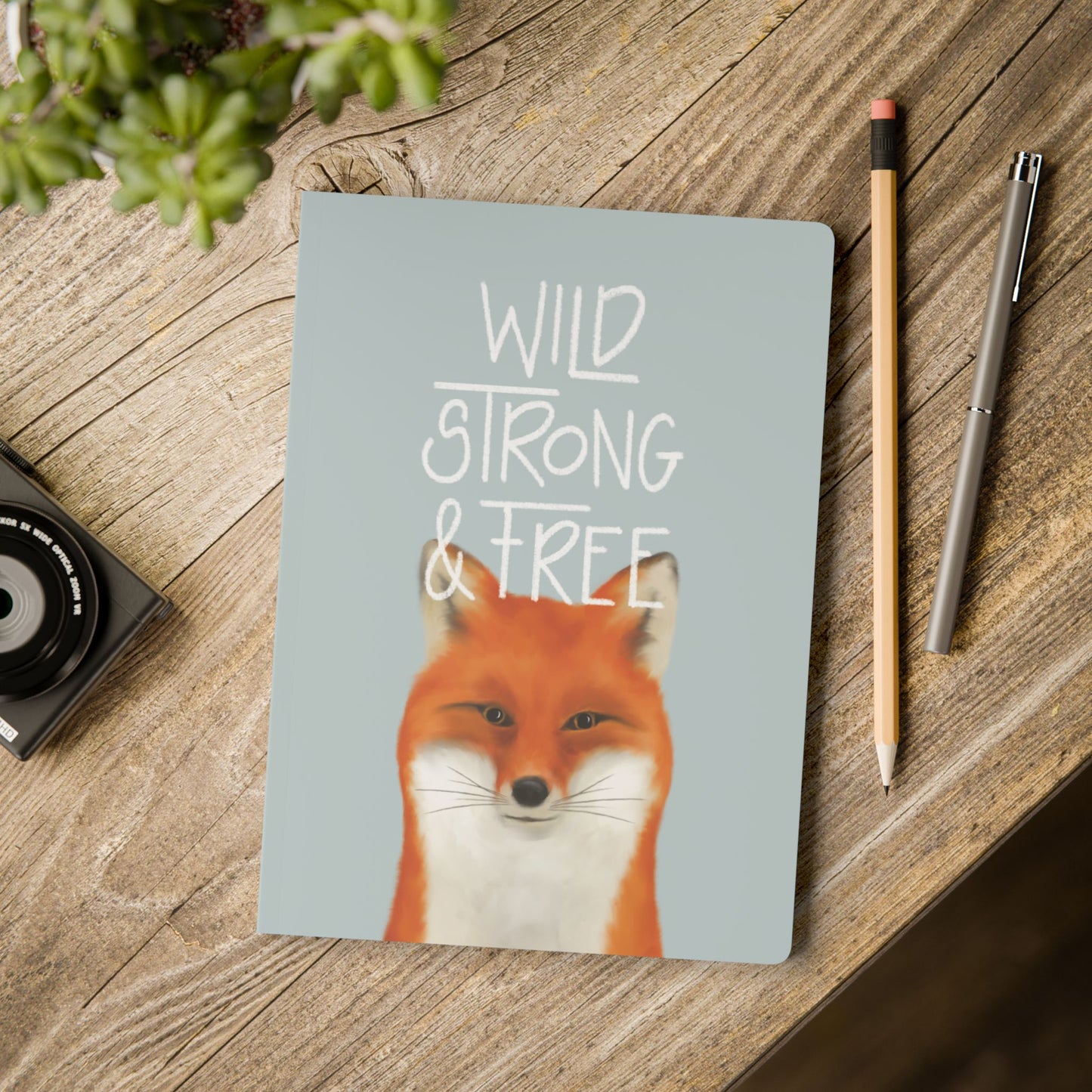 Fox Notebook - Wild Strong & Free