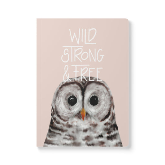 Barred Owl Notebook - Wild Strong & Free