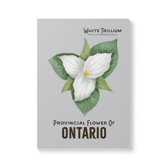 Ontario Provincial Flower Notebook - White Trillium
