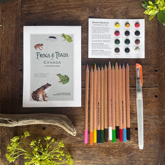 Frogs and Toads of Canada Paintable Card Set
