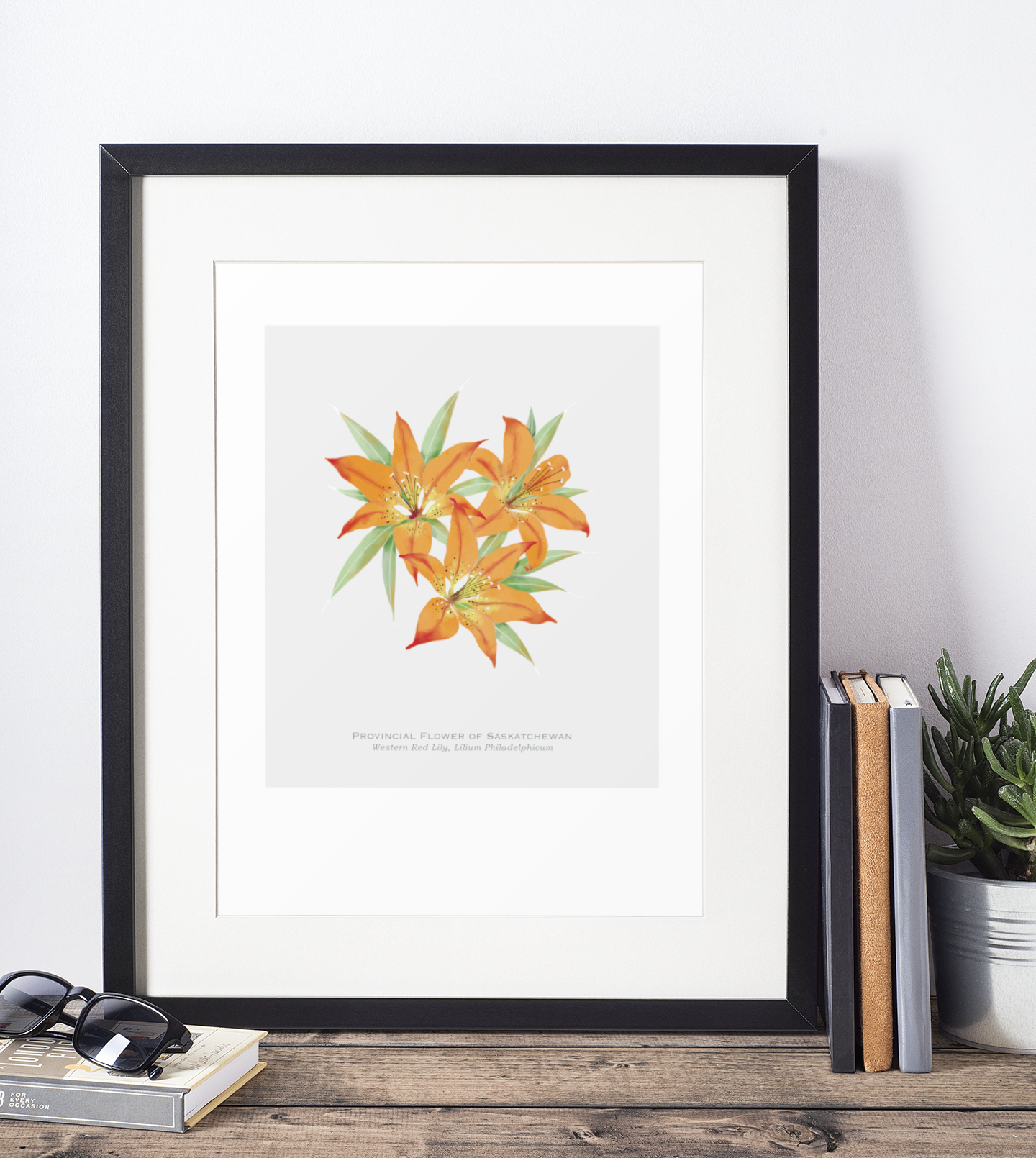Provincial Flower of Saskatchewan Print - Western Red Lily