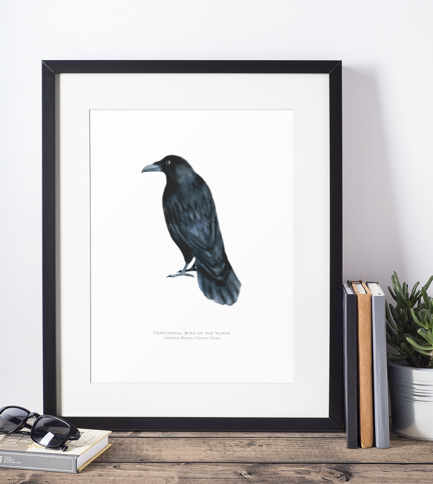 Territorial Bird of the Yukon Print - Raven